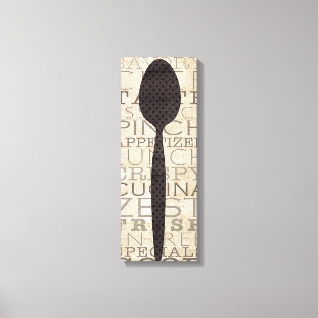 Words for the Kitchen Canvas Print (Front)