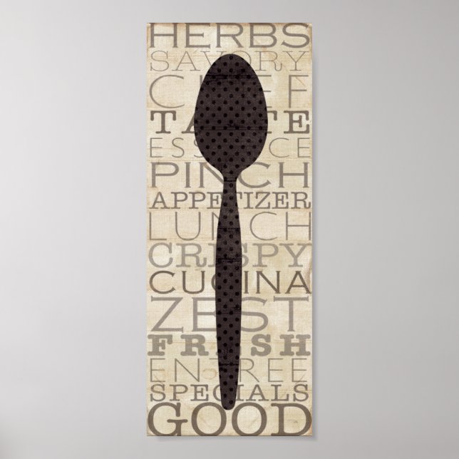 Words for the Kitchen Poster (Front)