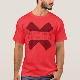 Words like Violence burgundy T-Shirt