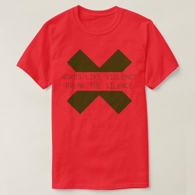 Words like Violence green T-Shirt (Design Front)