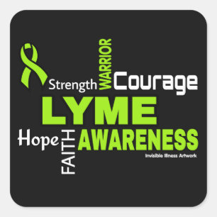 Words...Lyme Square Sticker