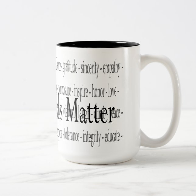 Words Matter Mug (Right)