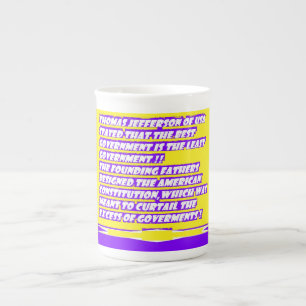 Words message graphics about AMERICA Bone China Mug