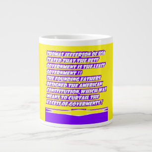 Words message graphics about AMERICA Large Coffee Mug