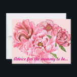 Words of advice card<br><div class="desc">Advice for the mum to be or bride to be card.</div>