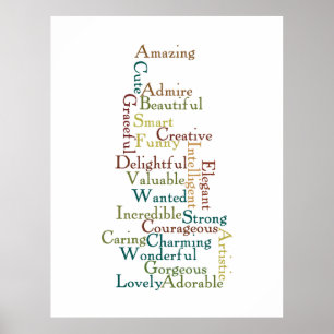 Words of Affirmation Poster