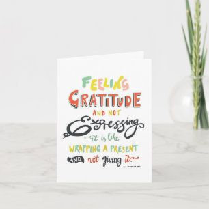 Words of Appreciation - Thank You Card