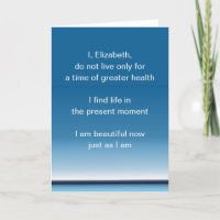 Words of encouragement get well or cancer card