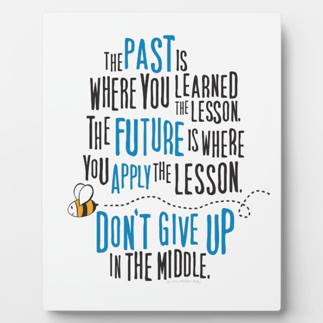 Words of encouragement quote plaque (Front)