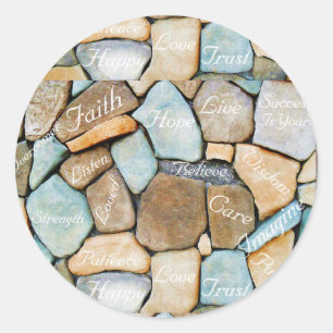 Words Of encouragement,Words of Hope_ Classic Round Sticker