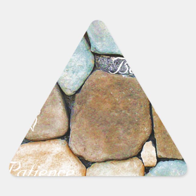 Words Of encouragement,Words of Hope_ Triangle Sticker (Front)