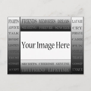 Words Of Friendship-Picture Frame by ShirleyTaylor Postcard