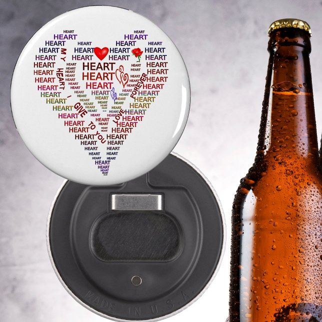 Words of Heart Bottle Opener (Words of Heart Bottle Opener)
