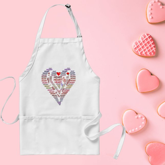 Words of Heart Standard Apron (Words of Heart Adult Apron)