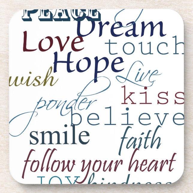 Words of Inspiration Coaster (Front)