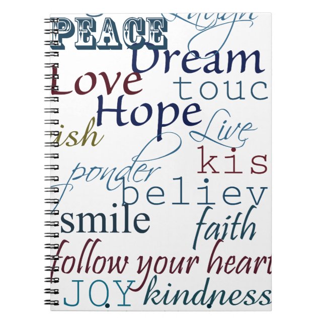 Words of Inspiration Notebook (Front)