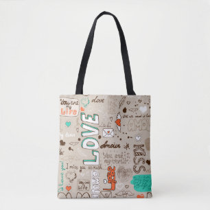Words of Love Tote Bag