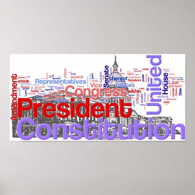 Words of the Constitution Poster (Front)