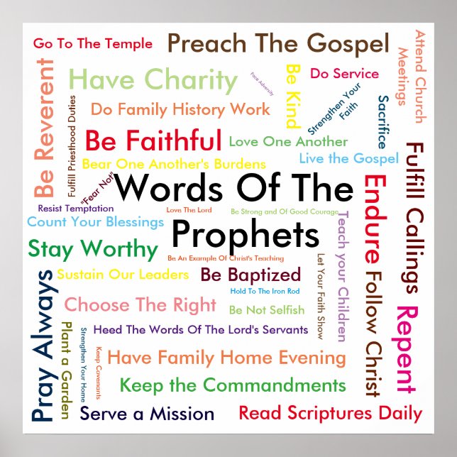 Words Of The Prophets poster (Front)