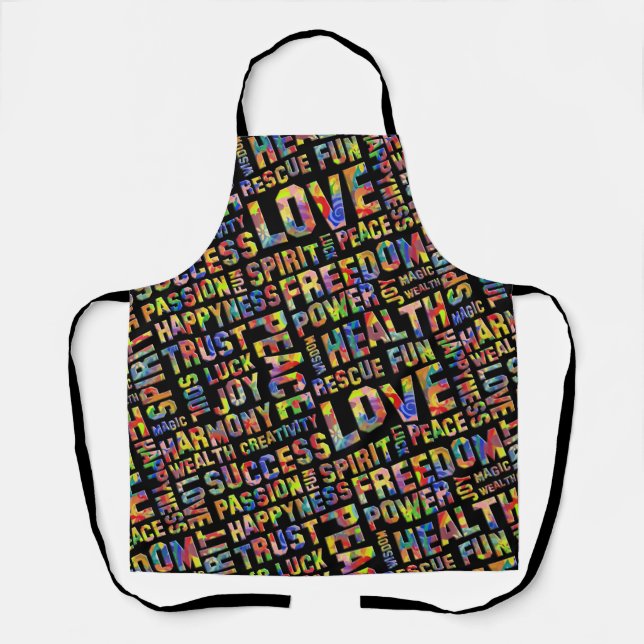 Words Of The Spirit Way / Positive Thinking 1 Apron (Front)