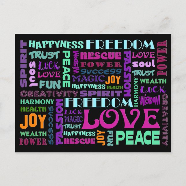 Words Of The Spirit Way Postcard (Front)