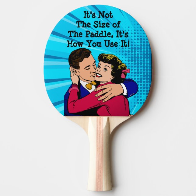 Words of Wisdom Funny Comic Lover's Quote Ping Pong Paddle (Front)