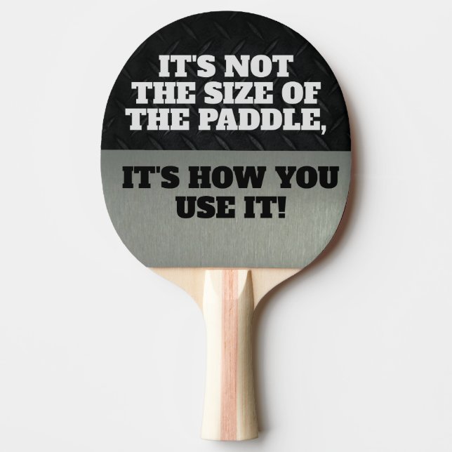 Words of Wisdom Funny Ping Pong Quote Paddle (Front)