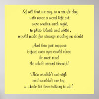 WORDS OF WISDOM poster