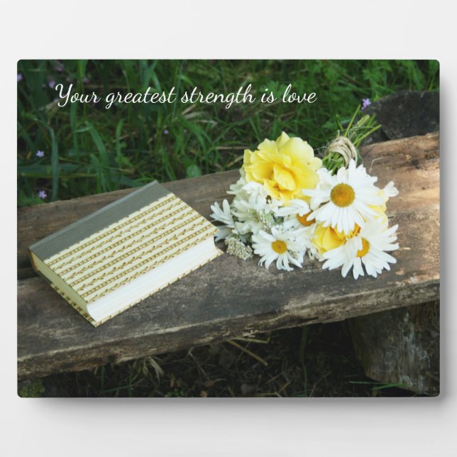 Words of Wisdom Tabletop Plaque with Easel (Front)