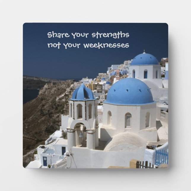 Words of Wisdom Tabletop Plaque with Easel (Front)