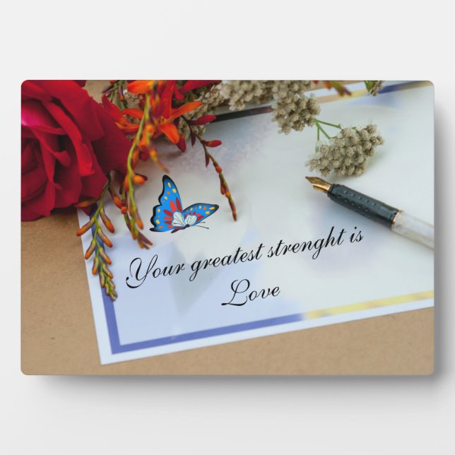 Words of Wisdom Tabletop Plaque with Easel (Front)
