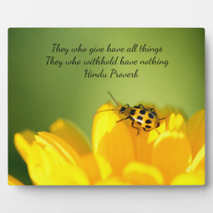 Words of Wisdom Tabletop Plaque with Easel