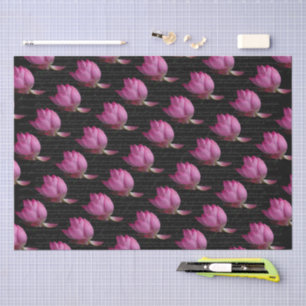 Words on Pink Lilies Tissue Paper