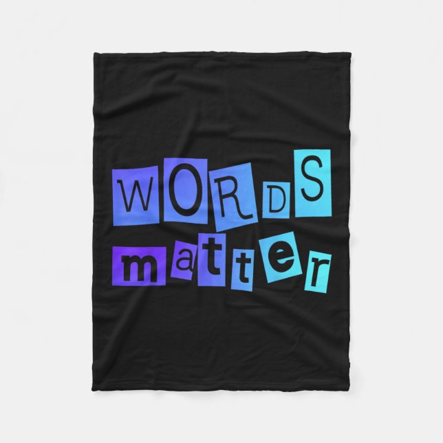 Words Positive Message Fun Novelty Uni T Shirt  Fleece Blanket (Front)