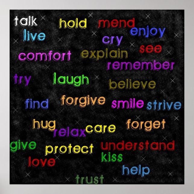 Words Poster (Front)