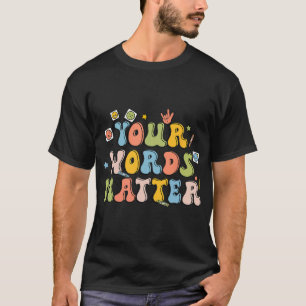 Words Problem Retro Pathologist Mental Health Awar T-Shirt