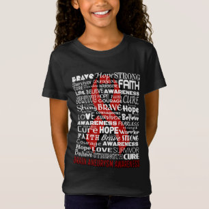 Words/Ribbon...Brain Aneurysm T-Shirt