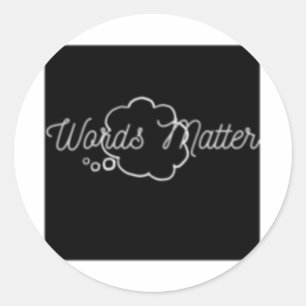 Words Shirt  Classic Round Sticker