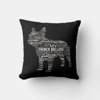 Words T Ways To Describe My French Bulldog Gift Cushion