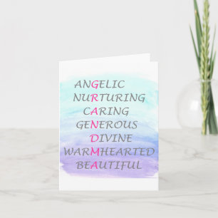 Words to describe grandma card