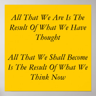 Words To Live By Meditaton Poster