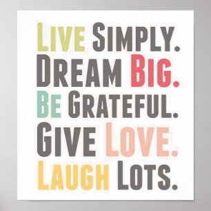 words to live by poster