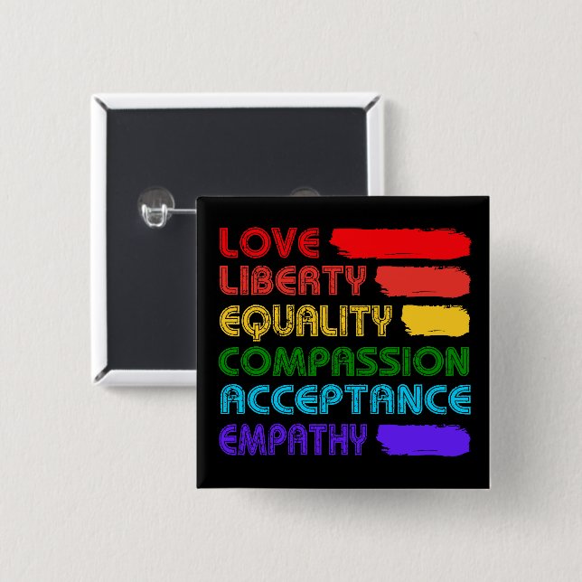 Words To Live By Square 15 Cm Square Badge (Front & Back)