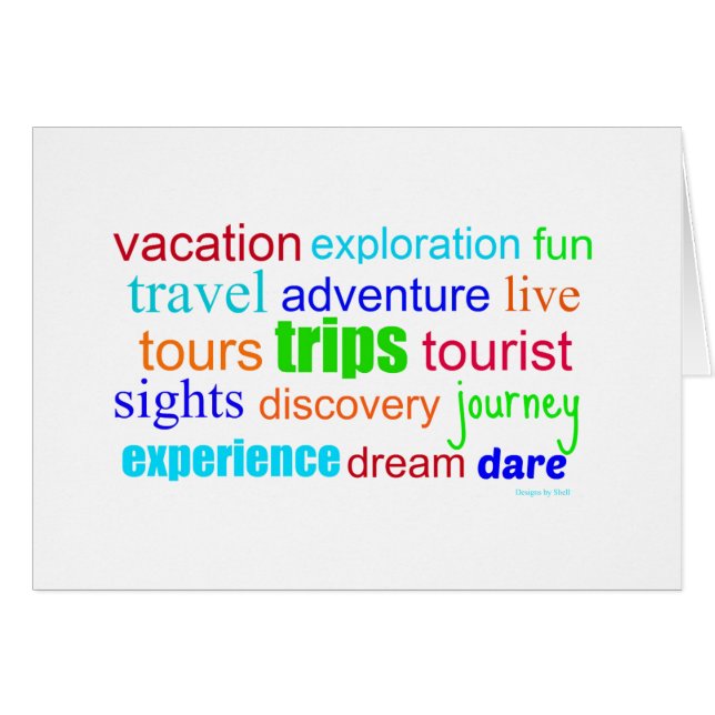 Words To Travel By (Front Horizontal)