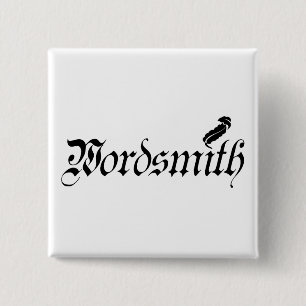 Wordsmith 15 Cm Square Badge