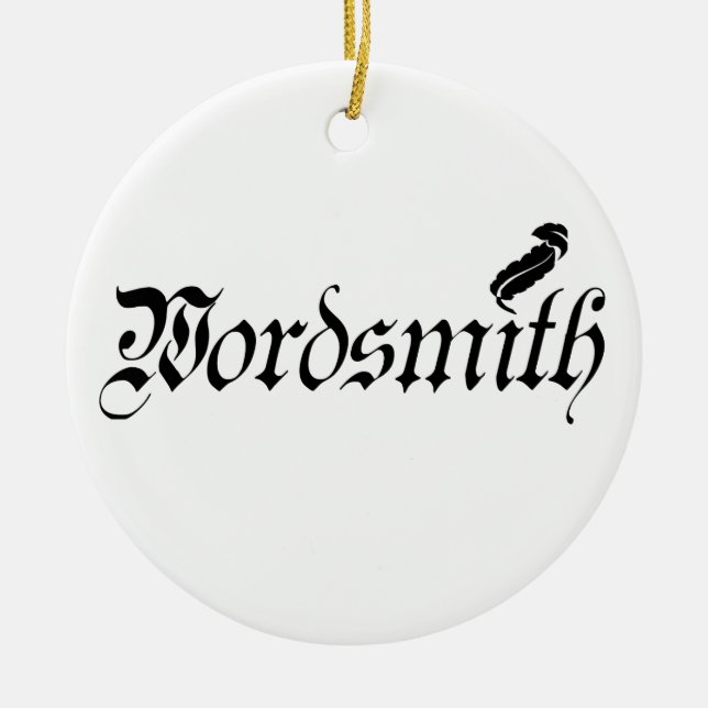 Wordsmith Ornament (Front)