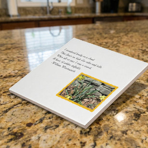 Wordsworth Daffodil Poetry Tile