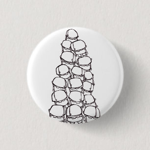 work0049white 3 cm round badge