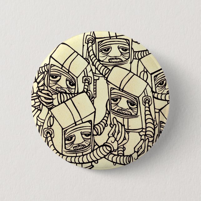 work0189 6 cm round badge (Front)