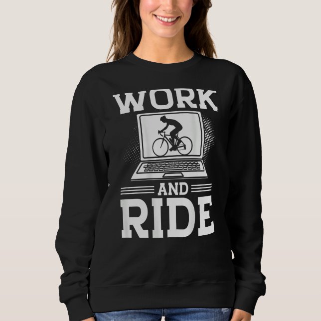 Work And Ride Backprint Cycling Sweatshirt (Front)